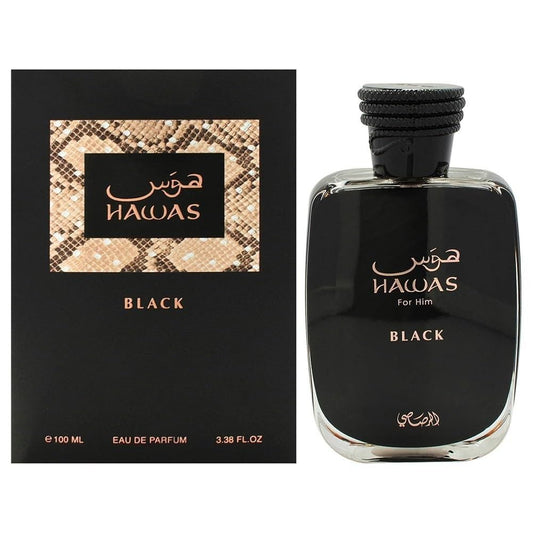 RASASI Hawas Black EDP For Men 3.38 Fl Oz
